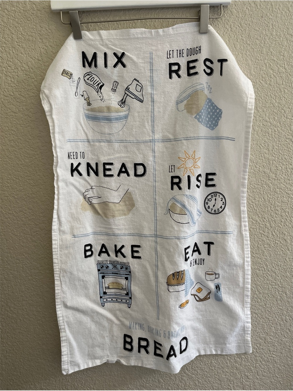 Williams Sonoma Bread Making Tea Dish Towel